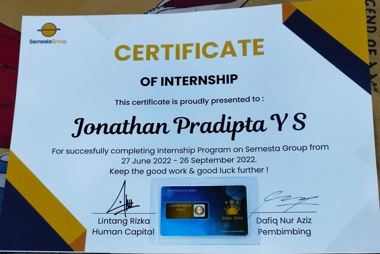 Best Intern (Internship Certificate)